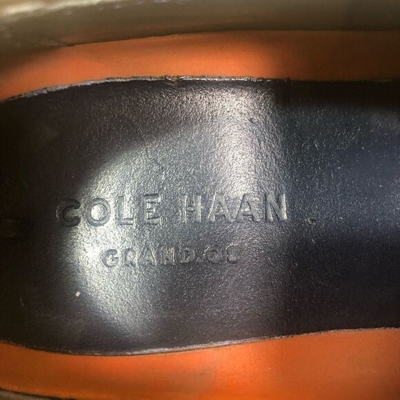 Cole Haan Brown Leather Grand OS Lace Up Oxfords Shoes Men’s Size 8 Wide - Picture 9 of 10